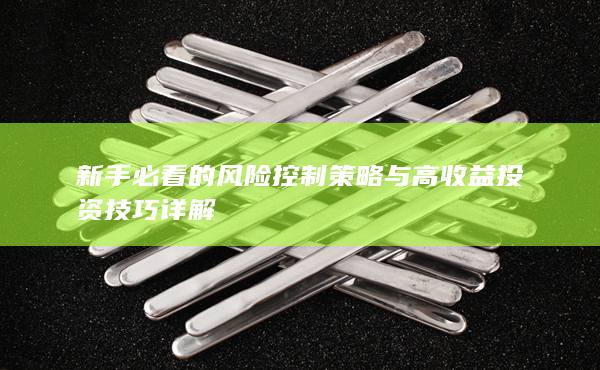 新手必看的風(fēng)險控制策略與高收益投資技巧詳解