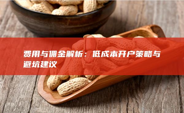 費(fèi)用與傭金解析