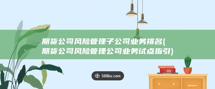 期貨公司風(fēng)險管理公司業(yè)務(wù)試點指引